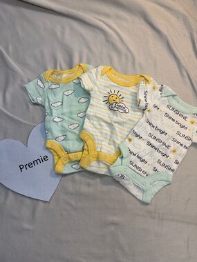 Koala Kids - NWOT - White and Yellow Bodysuits Adventure and Sunshine Designs